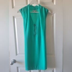 Teal Mini Dress. Comes With Matching Belt As Well As Braided Belt